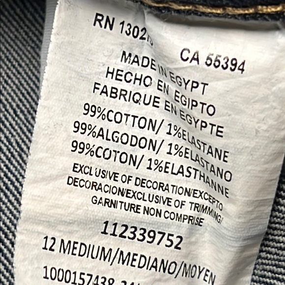 Lee Blue Relaxed Wide Leg Fit Jeans Classic Style.  Size 26 - Picture 12 of 12